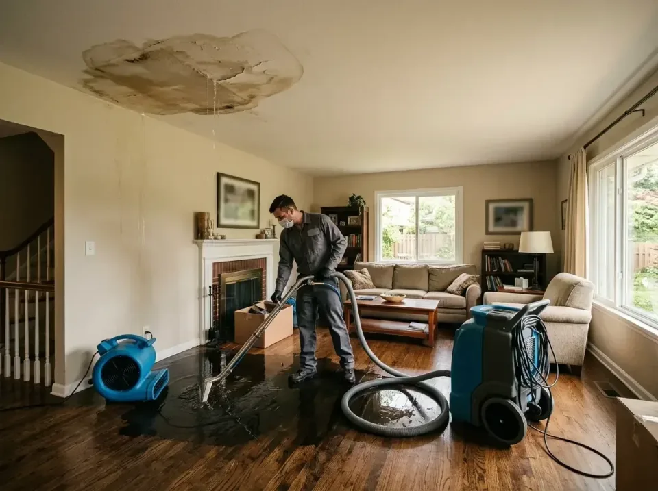 attic-pipe-burst-ceiling-drip-008 — frequently asked questions, Water Damage Restoration & Carpet Care in Trowbridge Park, MI